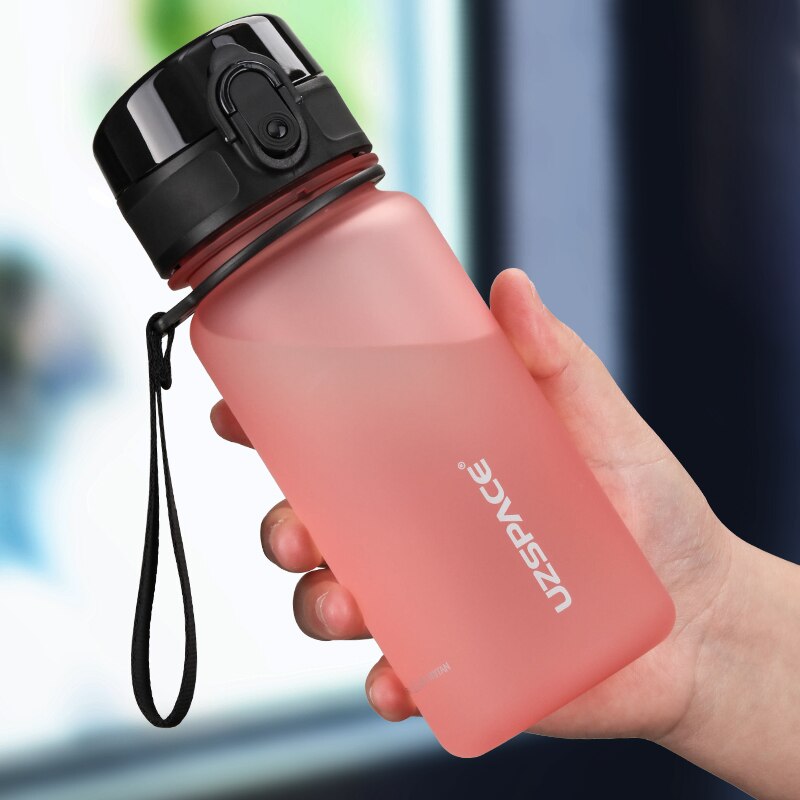 UZSPACE 350ML Trinkflasche Sportflasche Wasserflasche Getränkeflasche BPA-frei Tritanflasche