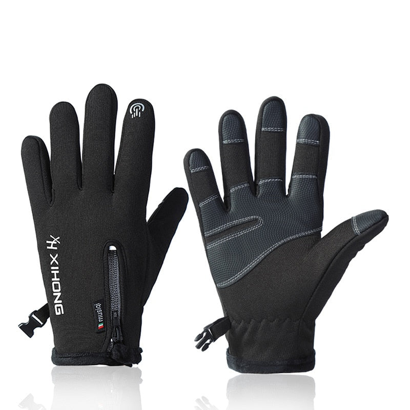 Fahrradhandschuhe Damen Herren Thermo Winter Handschuhe Touchscreen Wasserdicht