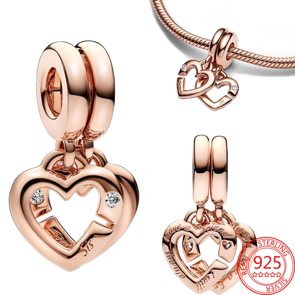 Charms Anhänger 925 Sterling Silber Charm Armband verschiedene Themen Damen Geschenk