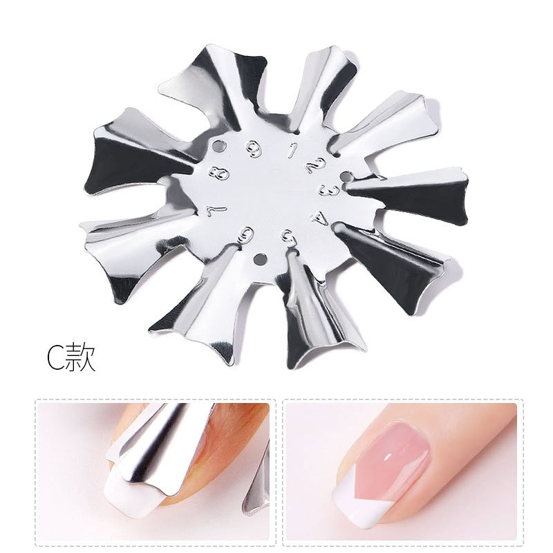 9 Größen French Nail Nagel Kunst Maniküre Schablone Trimmer Styling Tool