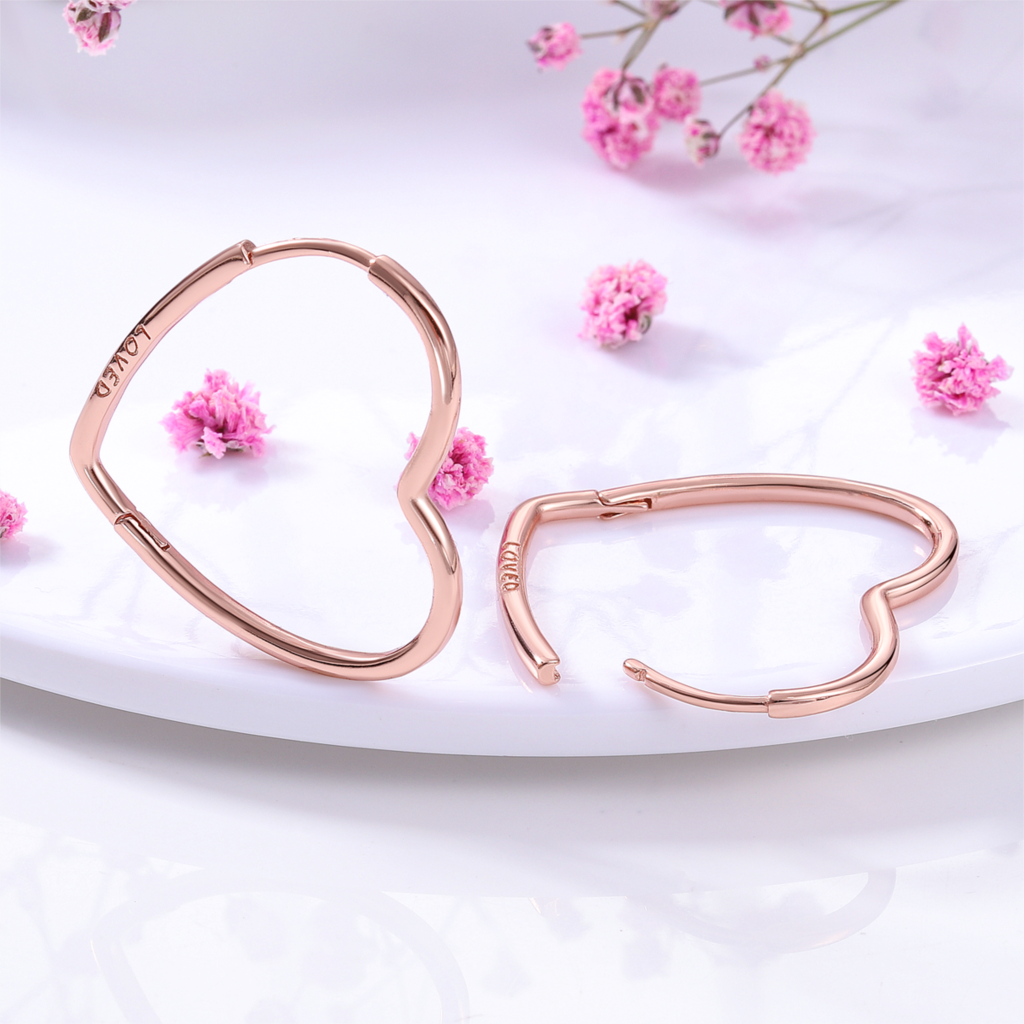 1 Paar Creolen aus 925 sterling Silber Ohrringe Ohrschmuck Zirkonia Ohrstecker