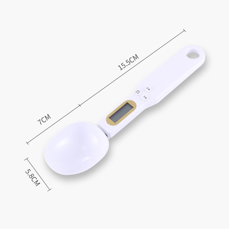 Digitale Löffelwaage LCD Anzeige, Küchenwaage, 0,1 500 gram
