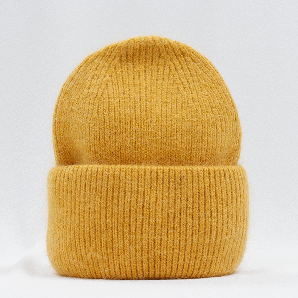 Warme Damen Wintermütze Woll Mütze Strickmütze Kappe Hut Unisex
