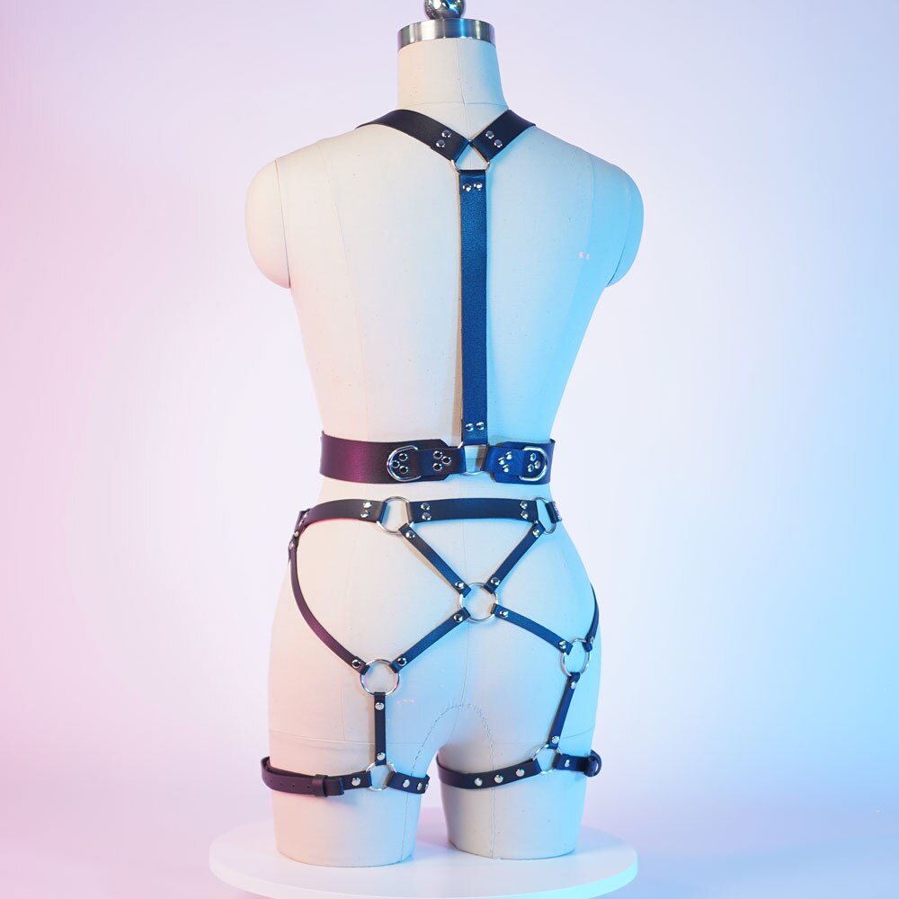 Sexy Harness Kette BH Gürtel Toys Punk Goth Frauen Bdsm Bondage Dessous