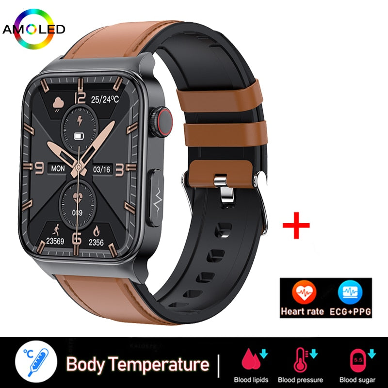 EKG + PPG Bluetooth Smart watch Fitness Tracker Sport Uhr Puls Armband Wasserdicht