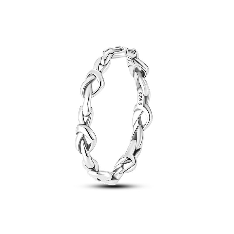 Massiv Sterling Silber 925 Ring filigran Fashion Damenring mit AAA Zirkonia