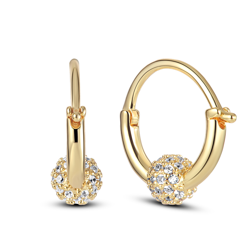 1 Paar Creolen aus 925 sterling Silber Ohrringe Ohrschmuck Zirkonia Ohrstecker