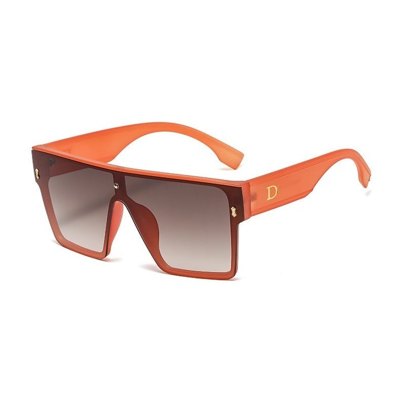 Designer Luxus Sonnenbrille Damen Herren Quadratische Übergröße Gläser Vintage