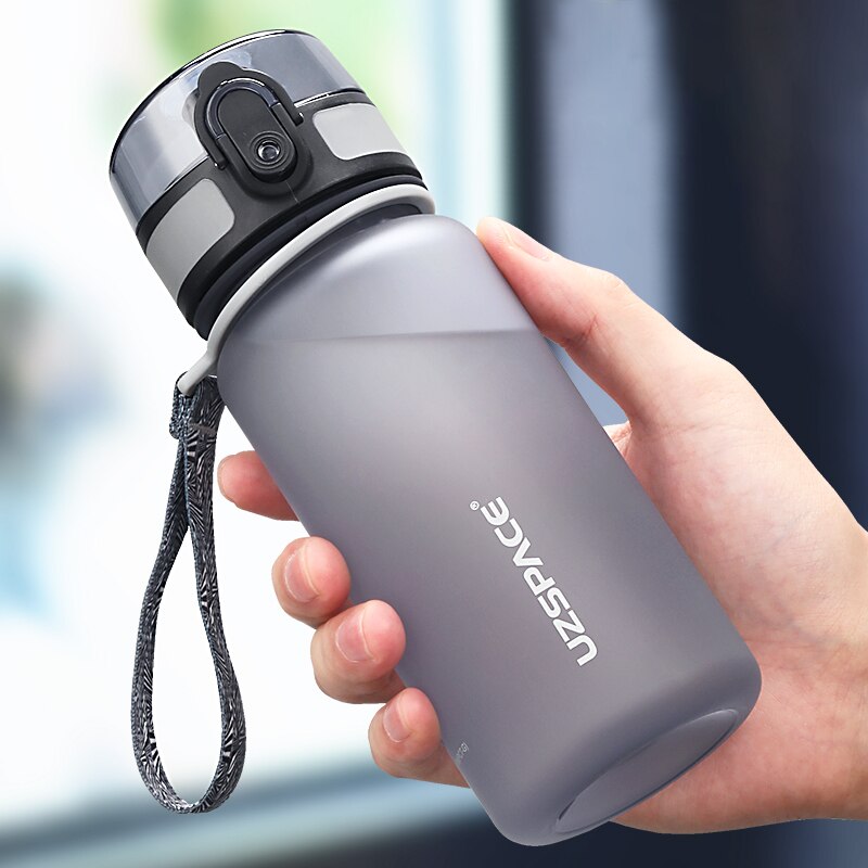 UZSPACE 350ML Trinkflasche Sportflasche Wasserflasche Getränkeflasche BPA-frei Tritanflasche