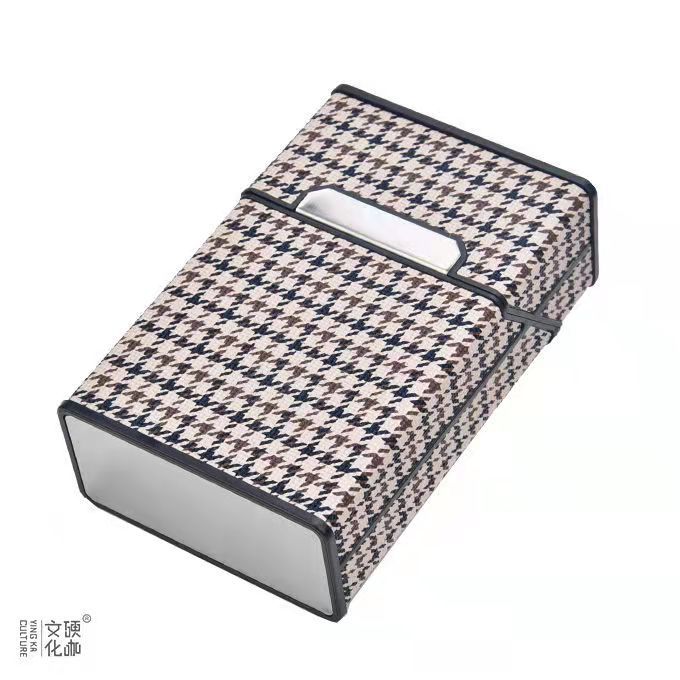 Zigarettenetui Etui 20 Zigaretten Dose Metall Box Mini Kunst Leder Accessories