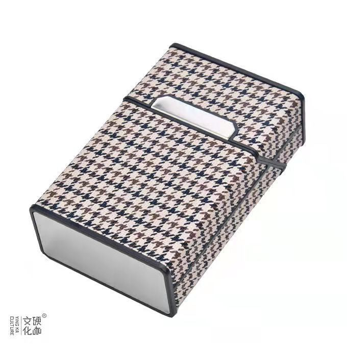 Zigarettenetui Etui 20 Zigaretten Dose Metall Box Mini Kunst Leder Accessories