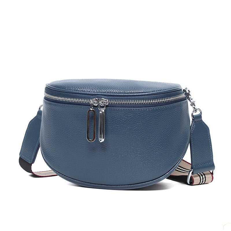 ECHT LEDER CROSSOVER BAUCHTASCHE HÜFTTASCHE UMHÄNGETASCHE BODYBAG NEU