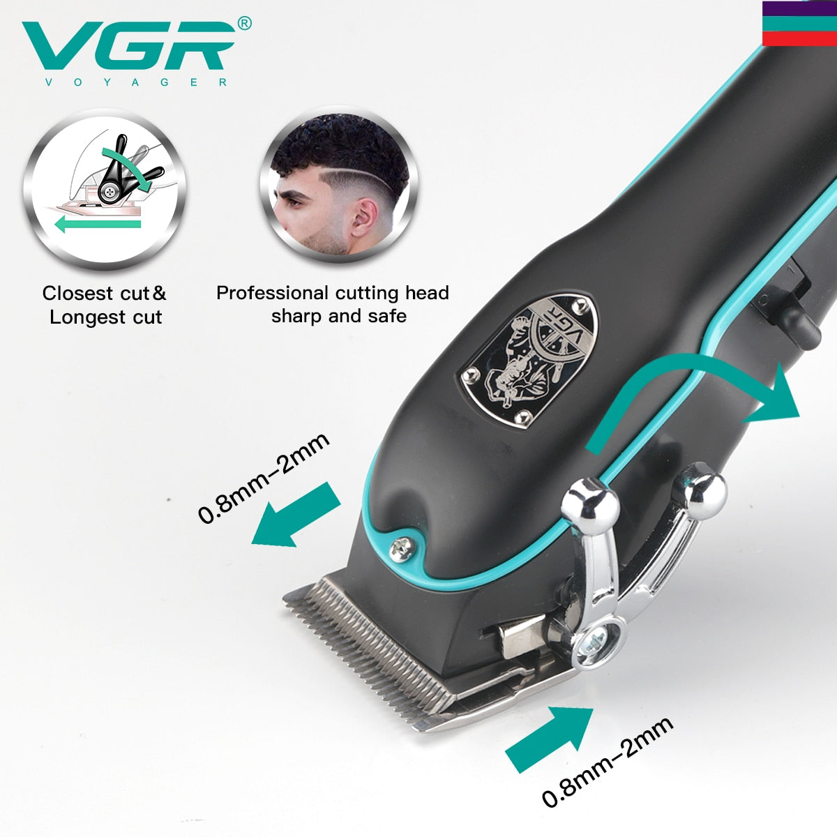 VGR Profi Haarschneidemaschine Haarschneider Rasierer Hair Clipper Bart Trimmer Akku NEU