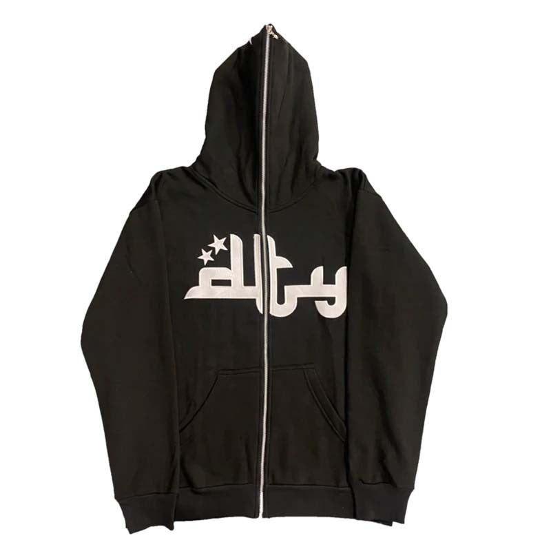 Kapuzenpullover Sweatjacke Zip Hoodie Sweatshirt Pullover Pulli Damen
