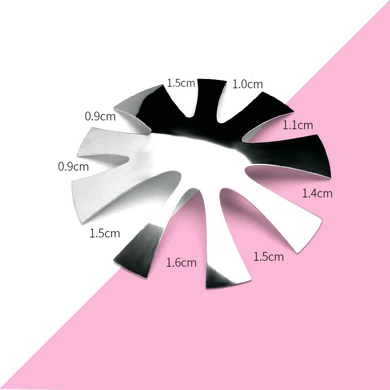 9 Größen French Nail Nagel Kunst Maniküre Schablone Trimmer Styling Tool