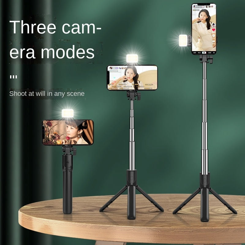Selfie Stick Wireless Bluetooth Selfie Stick faltbares Mini-Stativ 700MM