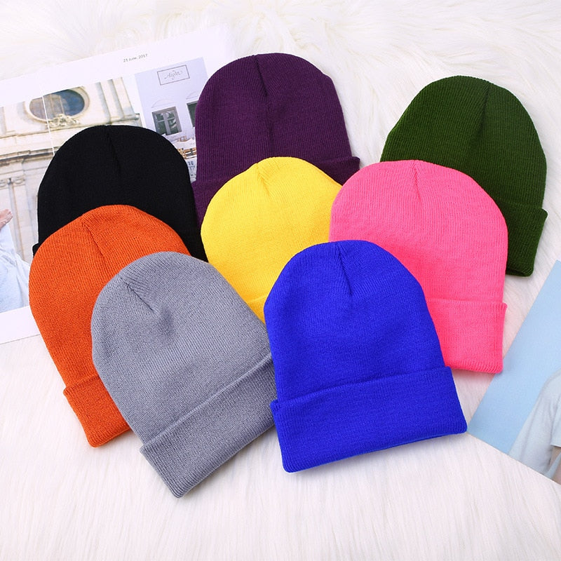 Warme Damen Wintermütze Woll Mütze Strickmütze Kappe Hut Unisex