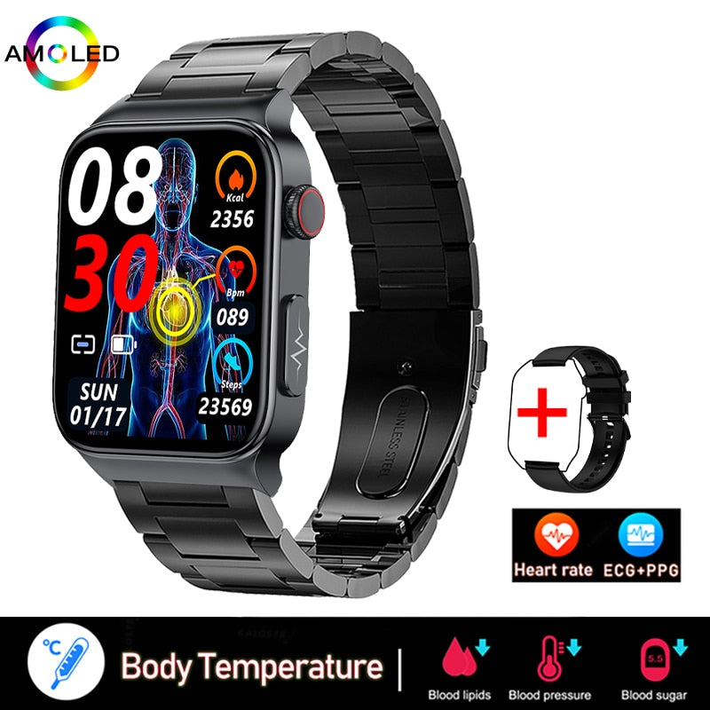 EKG + PPG Bluetooth Smart watch Fitness Tracker Sport Uhr Puls Armband Wasserdicht