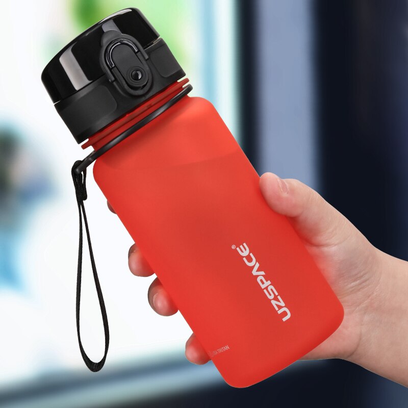 UZSPACE 350ML Trinkflasche Sportflasche Wasserflasche Getränkeflasche BPA-frei Tritanflasche