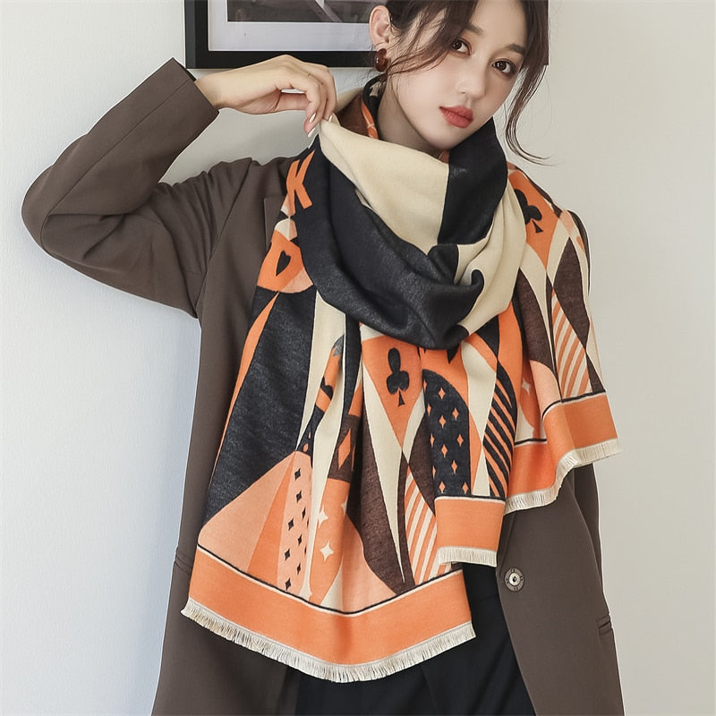 Fashion Damen Winterschal Viskose Stola Schlauchschal  Halstuch Strickschal Loop NEU