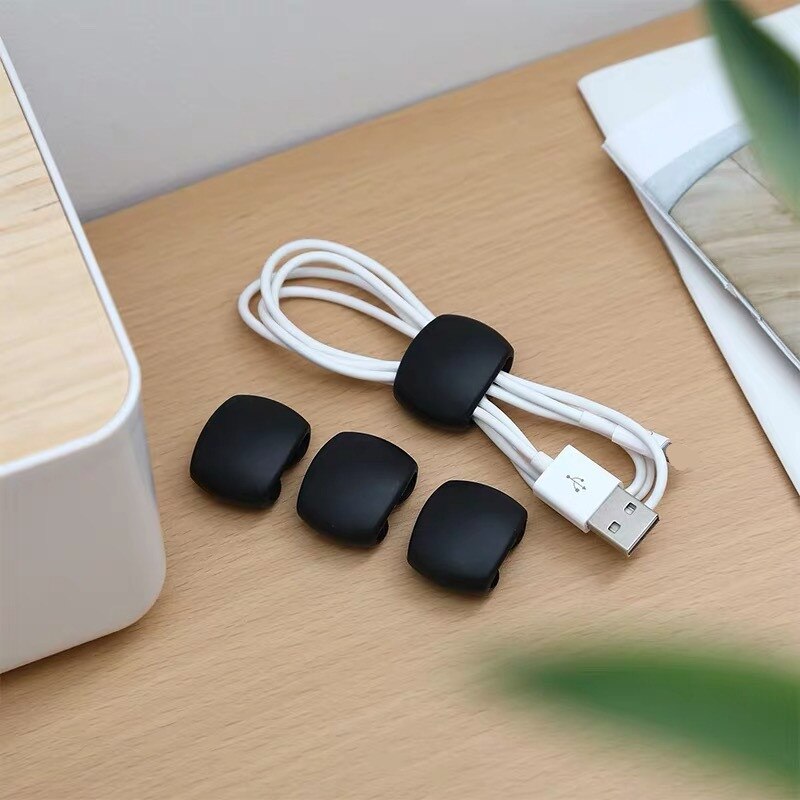 4 Stück Kabelclip Kabel Organizer Kabelschelle Kabelklemme Kabelhalter