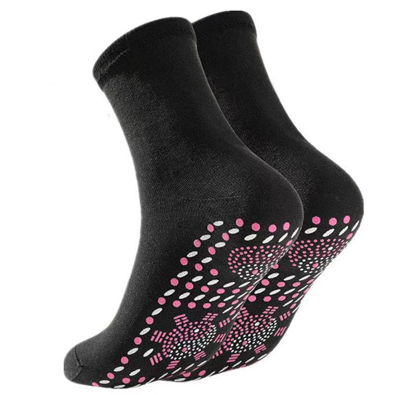 Selbsterwärmende Turmalin-Magnet Socken Therapie Magnetfeldtherapie Fußmassage