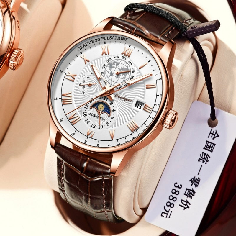 Orologio Uomo Quarzo Acciaio Inossidabile Orologio digitale Cronografo sportivo