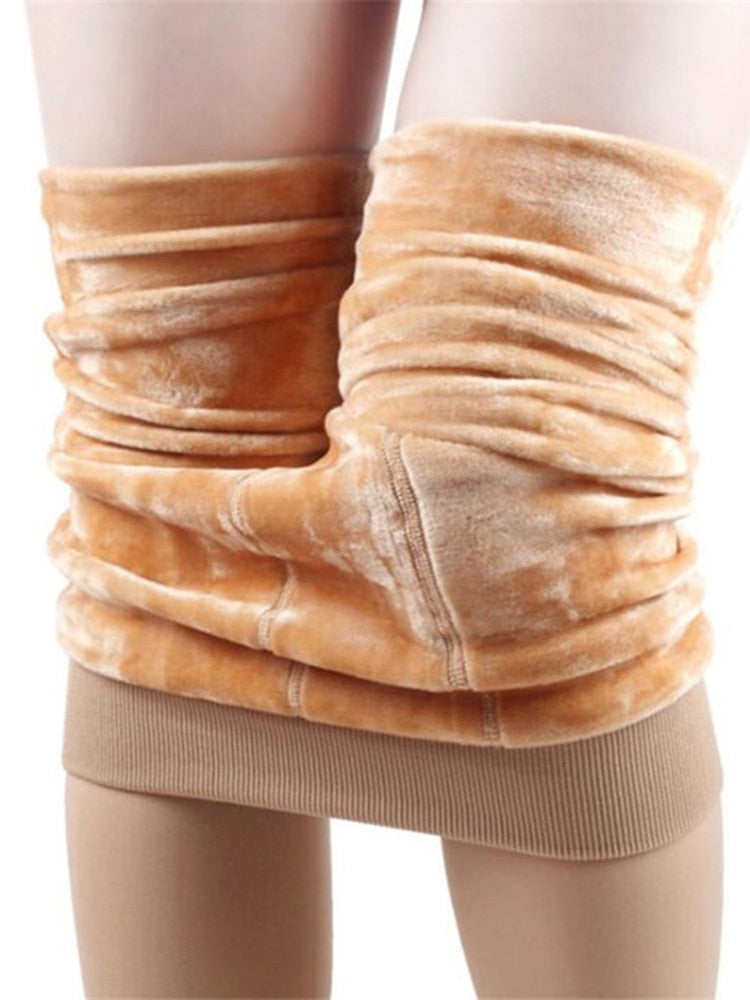 Winter Leggings Warm Thermo Hose Innenfleece Strumpfhose Frauen Blickdicht Hosen