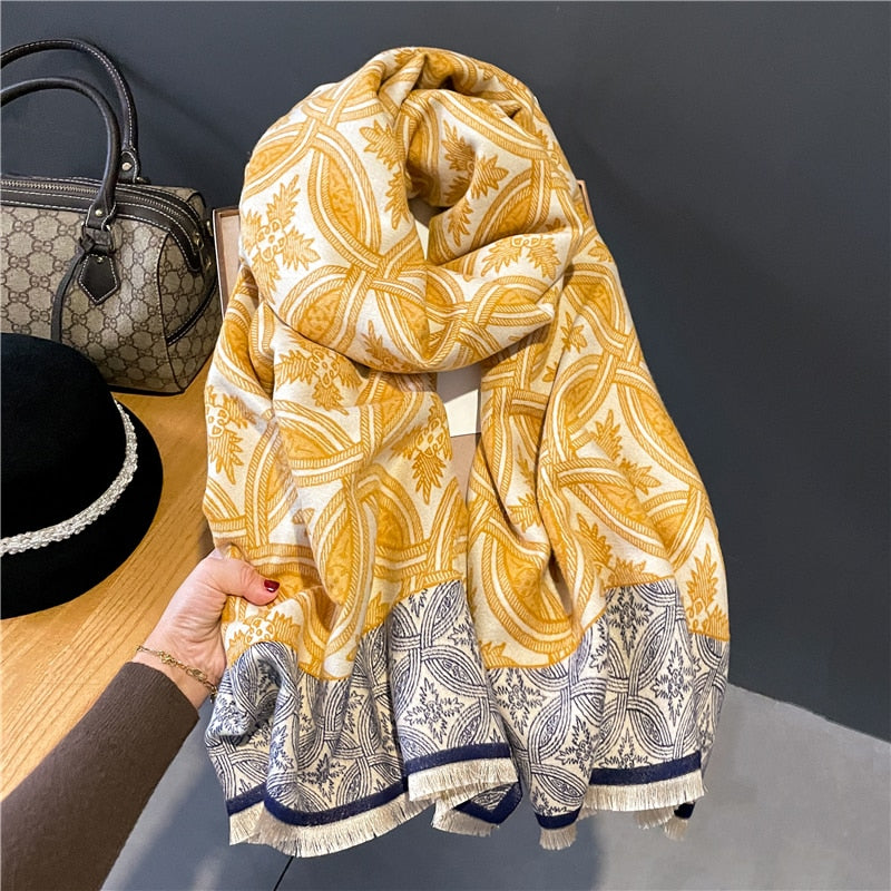 Fashion Damen Winterschal Viskose Stola Schlauchschal  Halstuch Strickschal Loop NEU