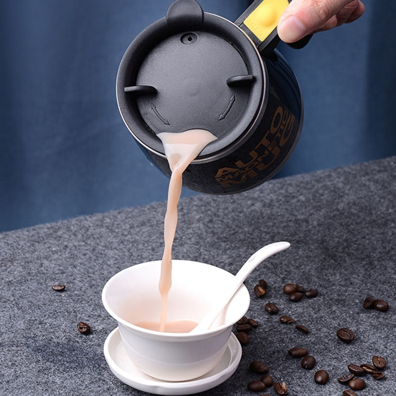 Selbstrührende Tasse Magic Mug Selbstrührender Becher automatisch Edelstahl