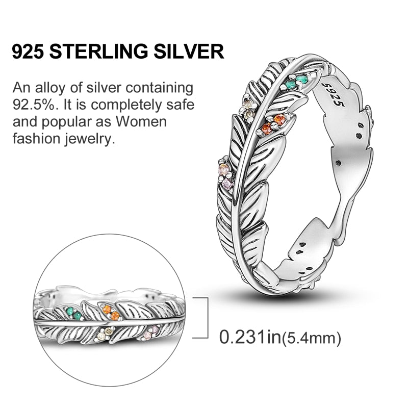 Massiv Sterling Silber 925 Ring filigran Fashion Damenring mit AAA Zirkonia