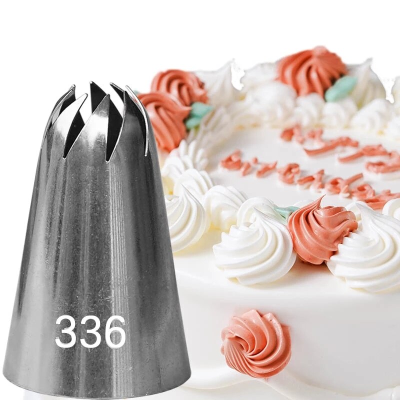 8 Stk Sahnetülle Spritztüllen Edelstahl für Kuchen und Süßwaren Küchenhelfer