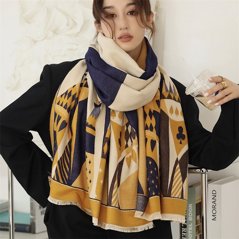 Fashion Damen Winterschal Viskose Stola Schlauchschal  Halstuch Strickschal Loop NEU