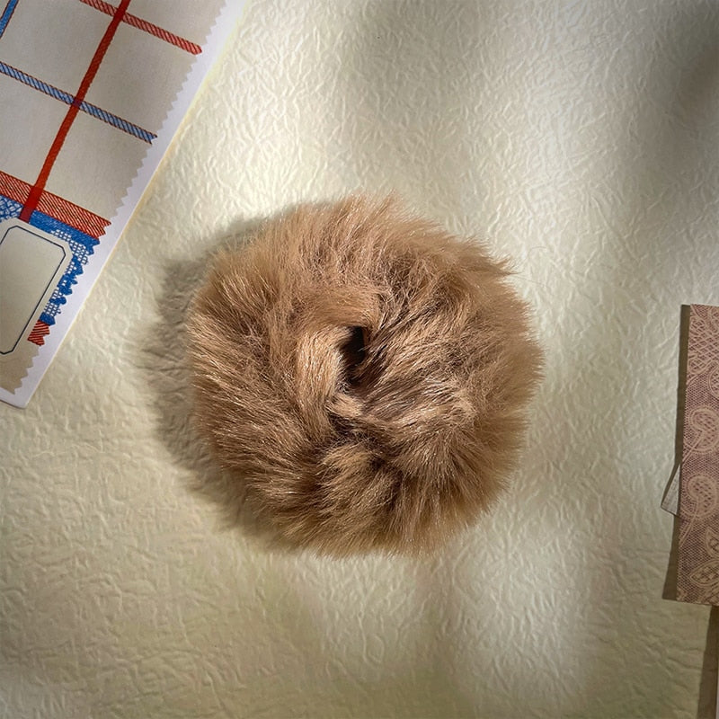 1/7 Stk/Set Haargummi Samt Haarband Zopfband Zopfgummi Velour XL Scrunchie Dick Matt