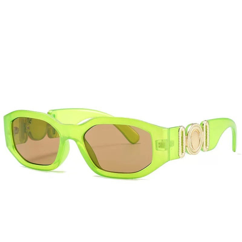 Designer Sonnenbrille Damen Herren Quadratische Übergröße Gläser Vintage UV400