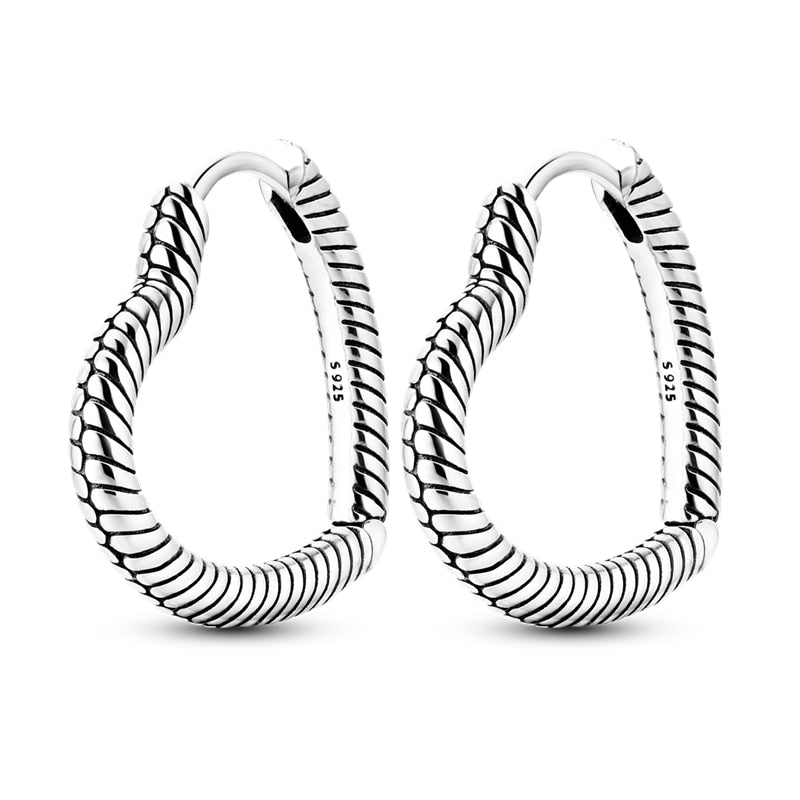 1 Paar Creolen aus 925 sterling Silber Ohrringe Ohrschmuck Zirkonia Ohrstecker