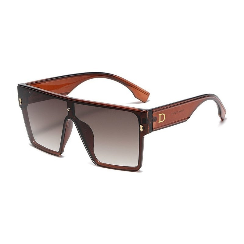Designer Luxus Sonnenbrille Damen Herren Quadratische Übergröße Gläser Vintage