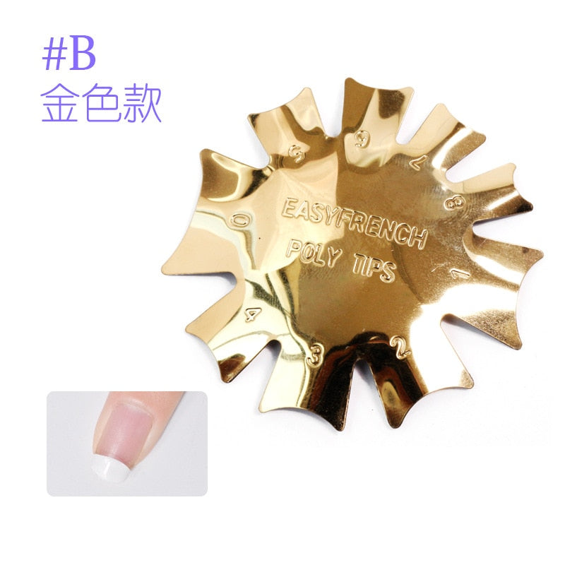 9 Größen French Nail Nagel Kunst Maniküre Schablone Trimmer Styling Tool