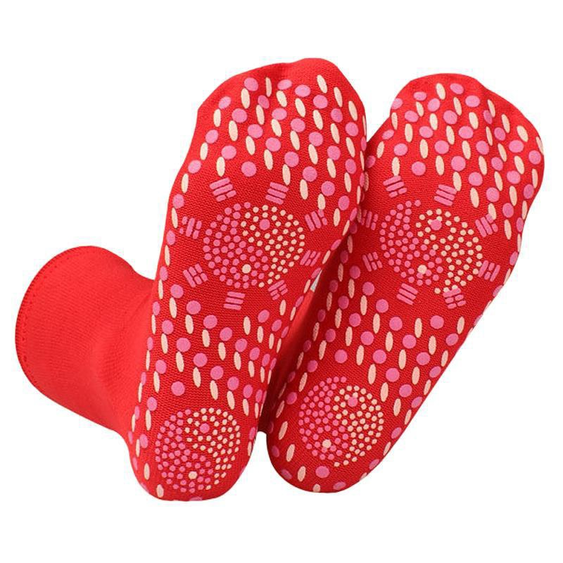 Selbsterwärmende Turmalin-Magnet Socken Therapie Magnetfeldtherapie Fußmassage