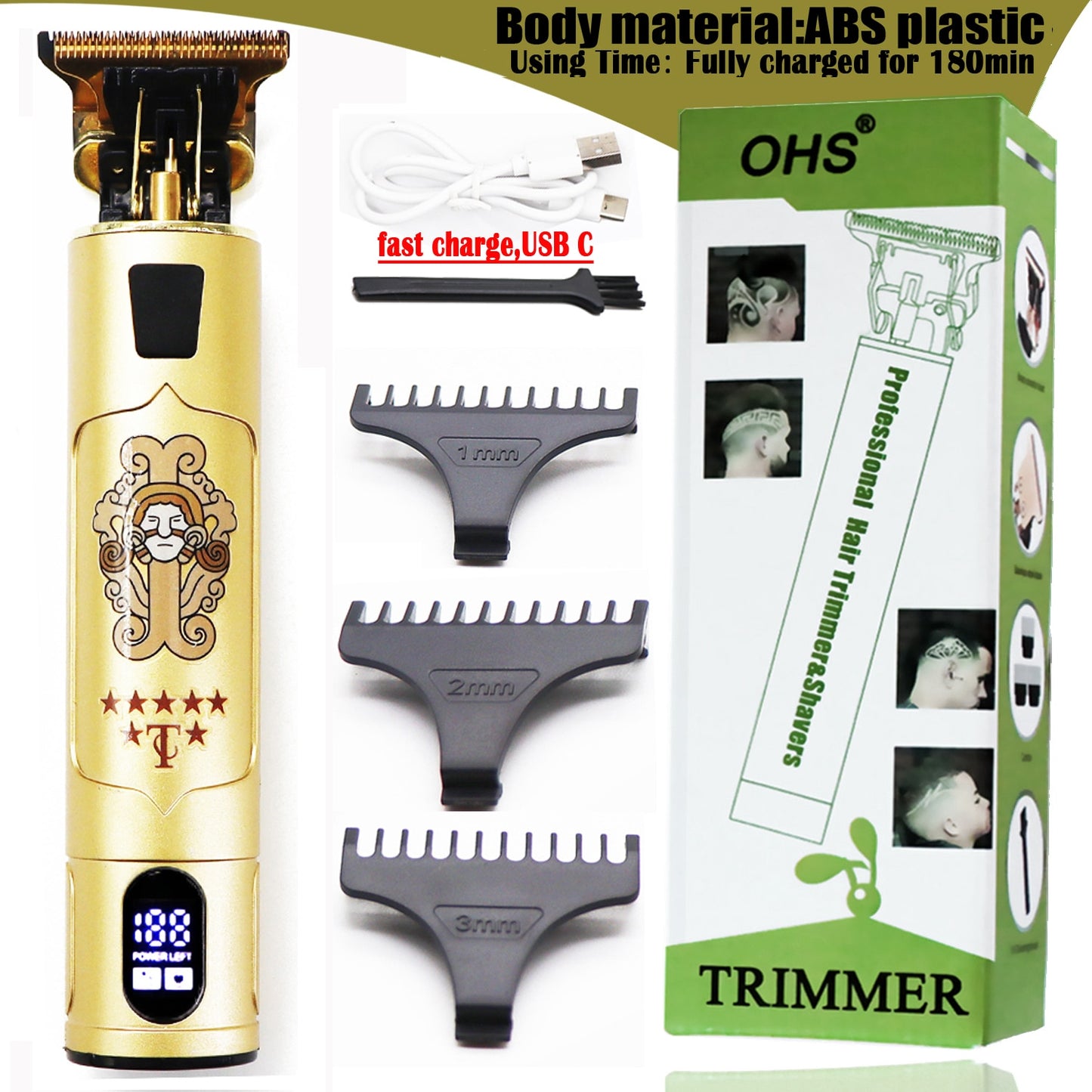 Profi Haarschneidemaschine Haarschneider Rasierer Hair Clipper Bart Trimmer
