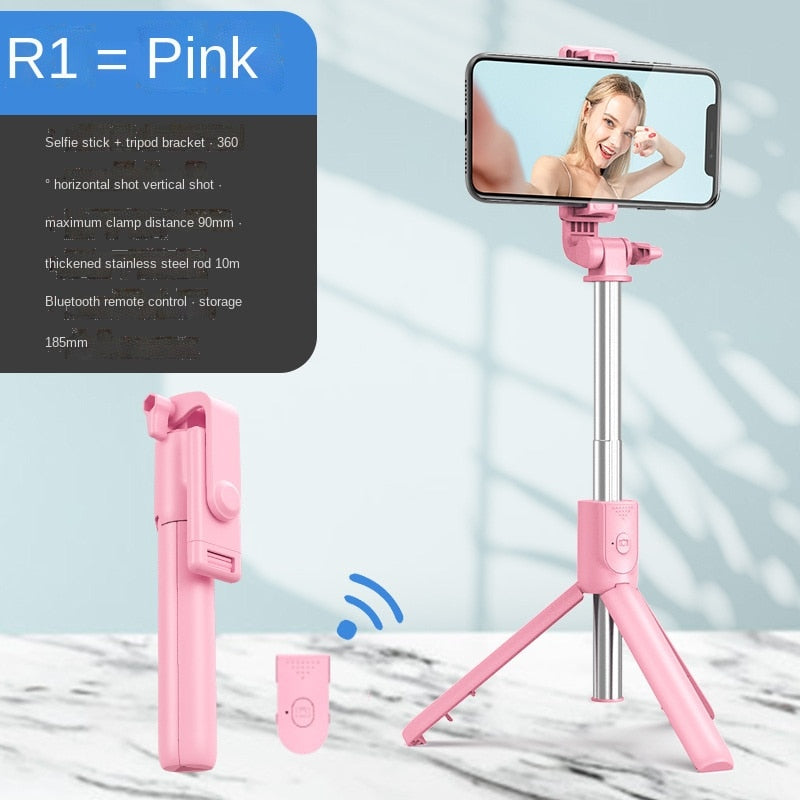 Selfie Stick Wireless Bluetooth Selfie Stick faltbares Mini-Stativ 700MM