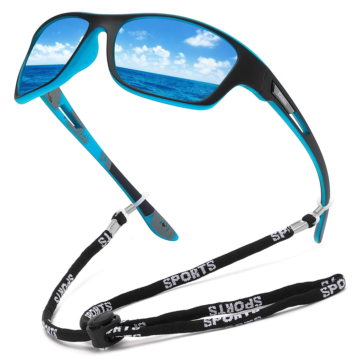 Dalwa Polarisierte Sonnenbrille Männer Frauen Square Outdoor Sport UV400 Angeln