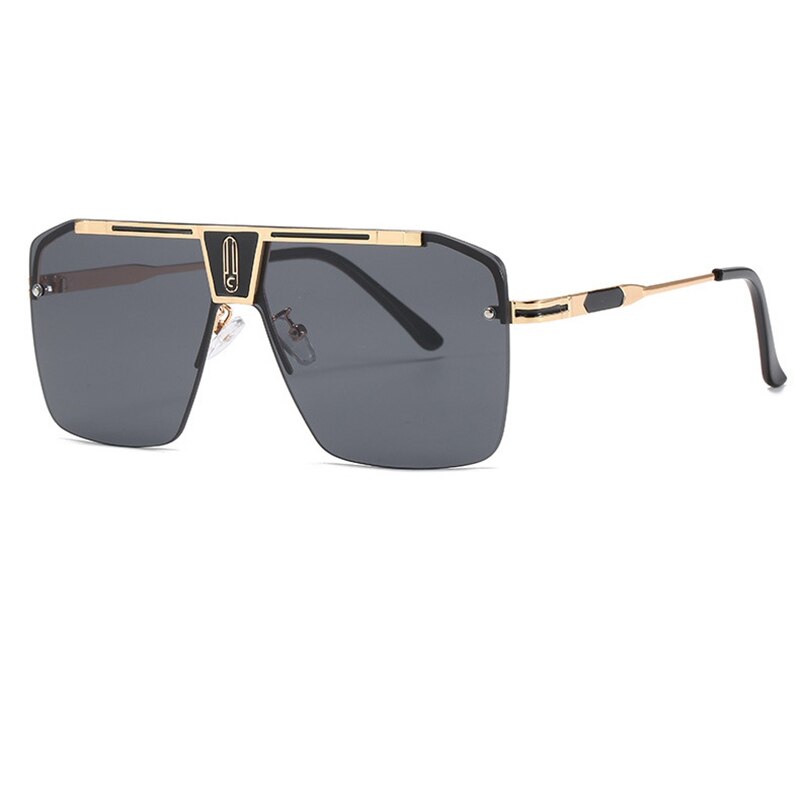 Damen Designer Sonnenbrille Herren Quadratische Übergröße Gläser Vintage UV400