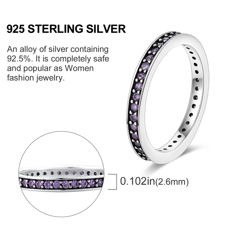 Massiv Sterling Silber 925 Ring filigran Fashion Damenring mit AAA Zirkonia
