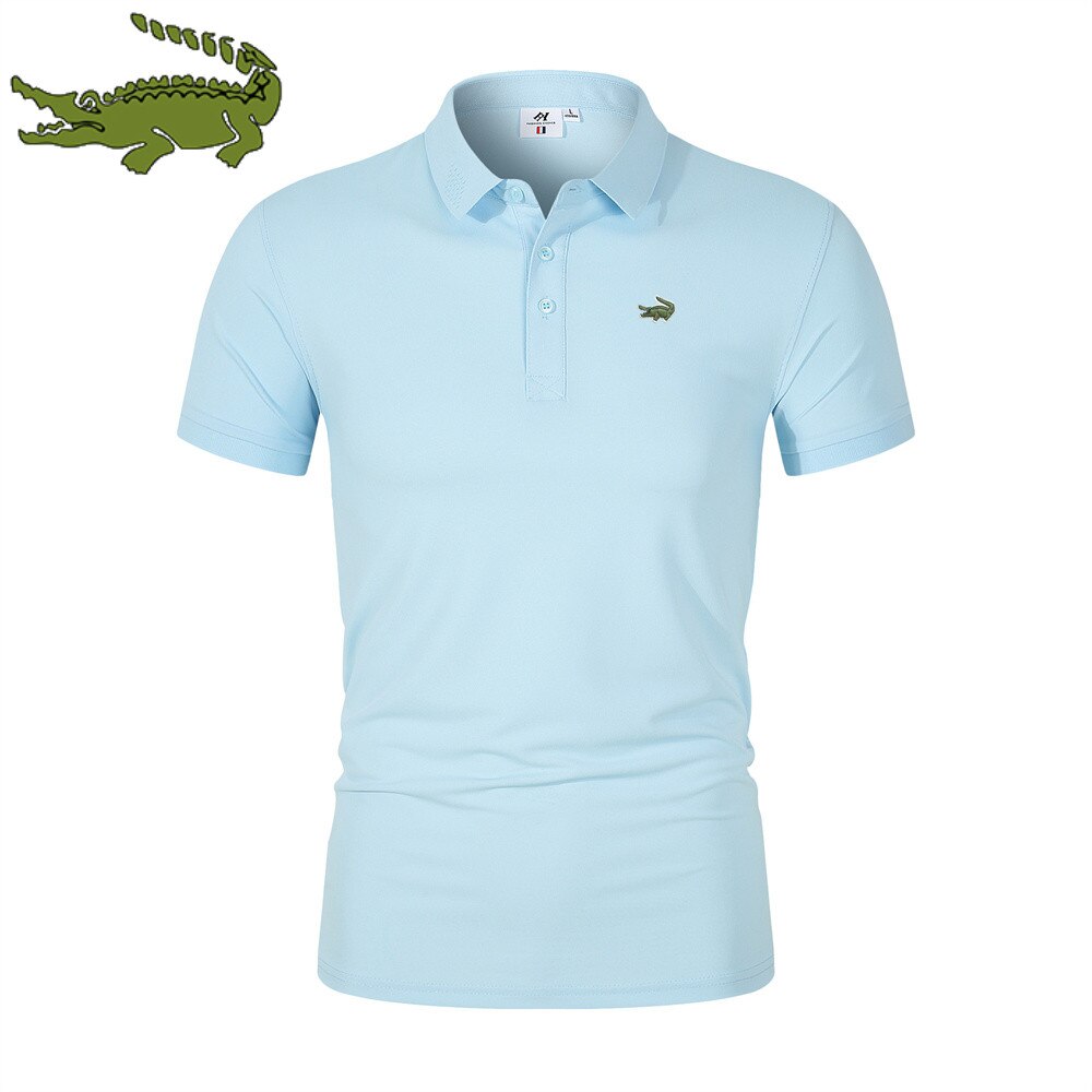 Männer Poloshirt Kontrast Kragen Polo Kurzarm Slim Fit Hemd Polohemd T-Shirt NEU