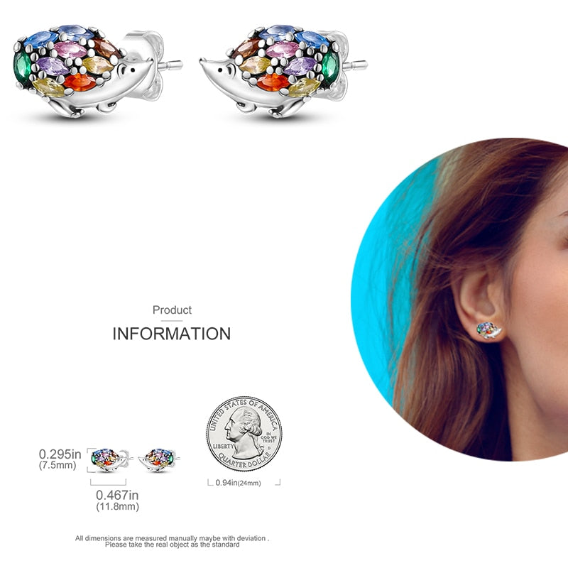 1 Paar Creolen aus 925 sterling Silber Ohrringe Ohrschmuck Zirkonia Ohrstecker