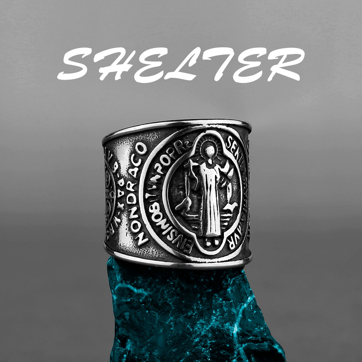 Edelstahl Herren & Damen Biker Rocker Spinning Ring Silber Skull Gothic