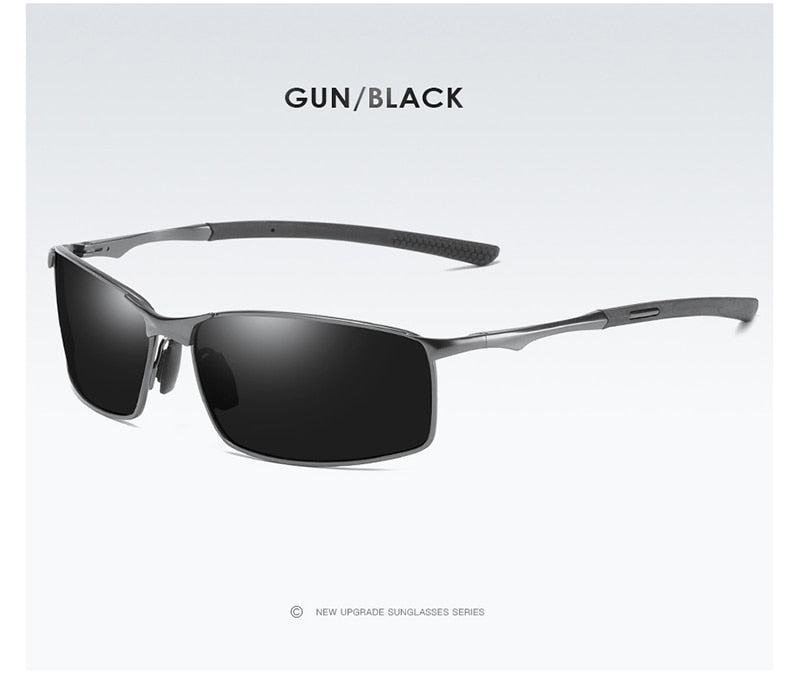Aluminium Herren Sonnenbrille Polarisiert UV400 Schutz HD Fahren Pilotenbrille