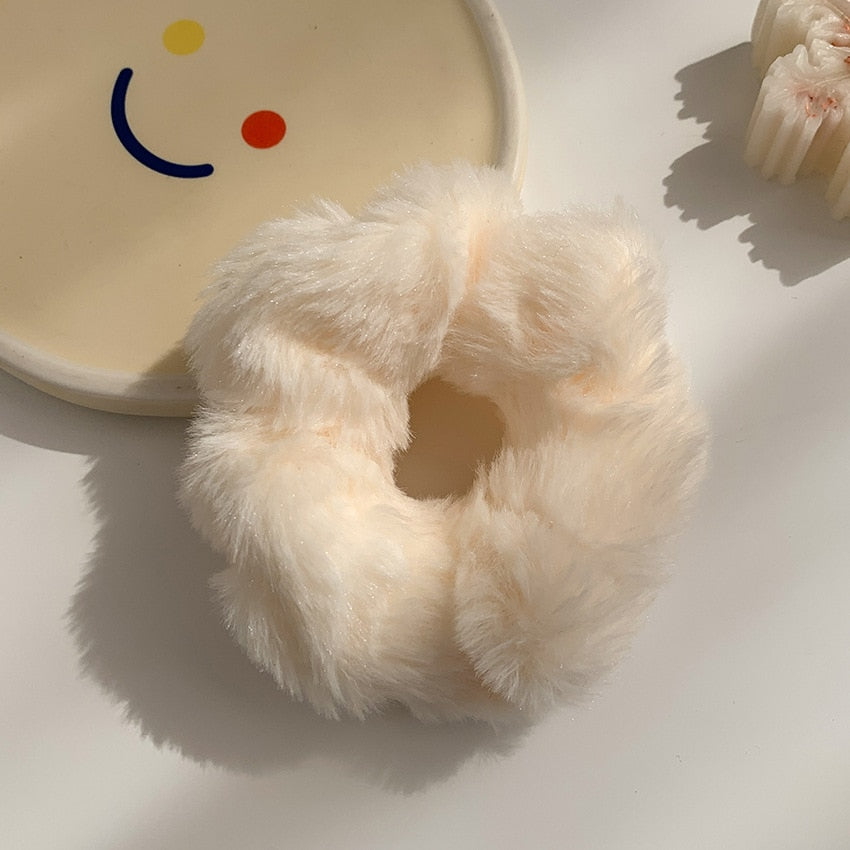 1/7 Stk/Set Haargummi Samt Haarband Zopfband Zopfgummi Velour XL Scrunchie Dick Matt