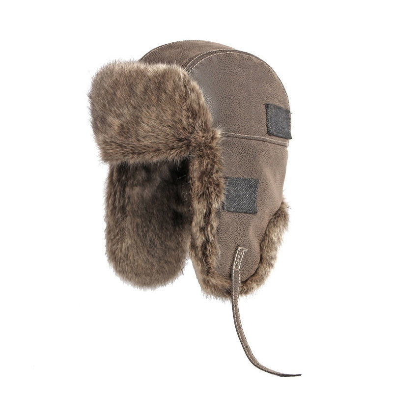 Fliegermütze Wintermütze Fellmütze Schapka Uschanka Pilotenmütze Mütze